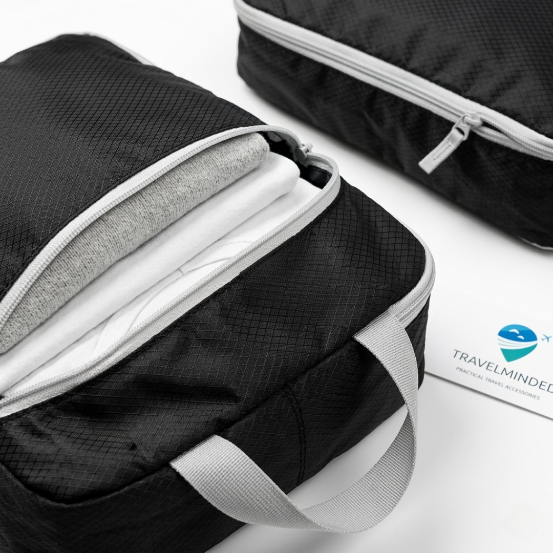 TravelMinded Reiscompressie Opbergzakken (set van 3) - De ideale set om veel mee te nemen in je bagage!