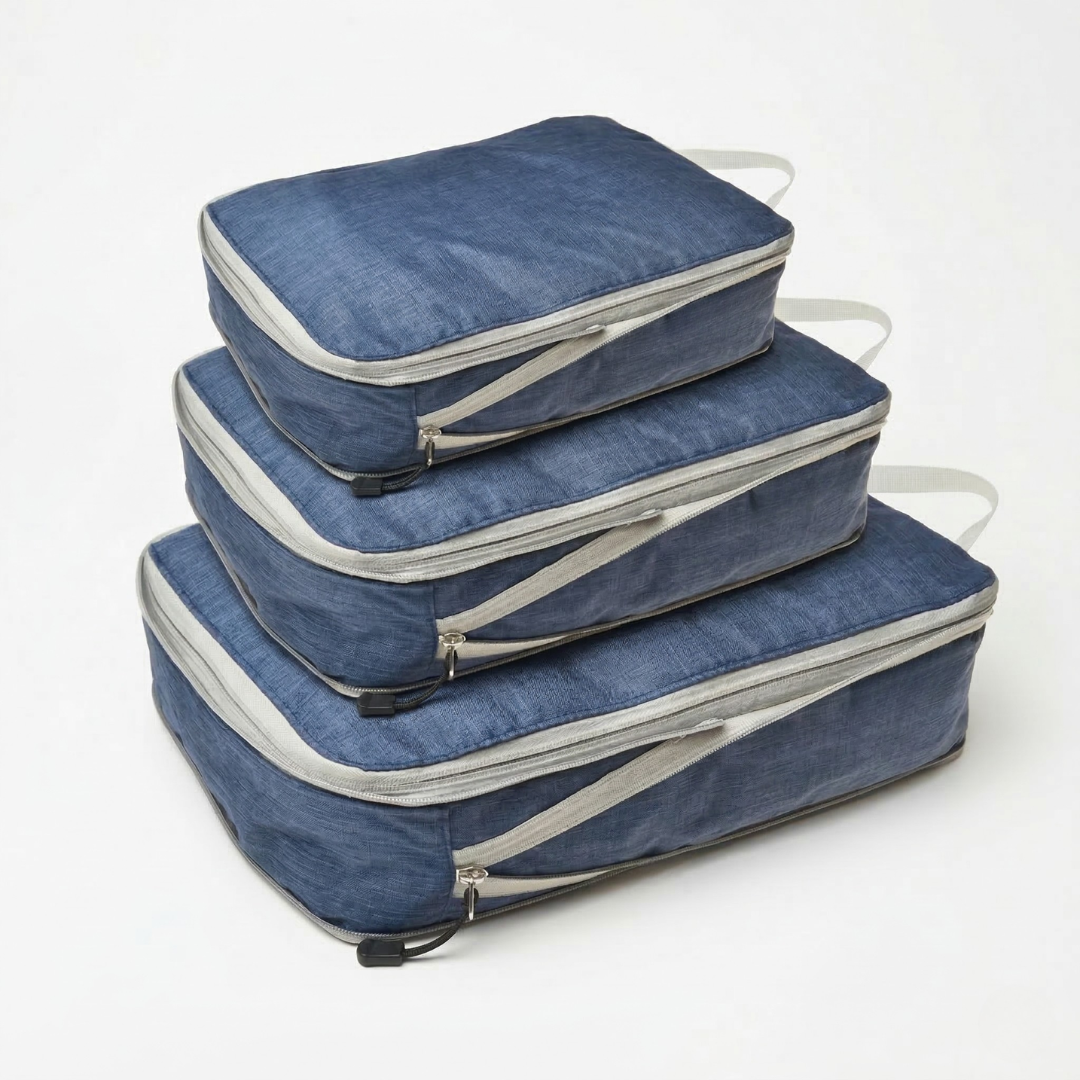 TravelMinded Reiscompressie Opbergzakken (set van 3) - De ideale set om veel mee te nemen in je bagage!