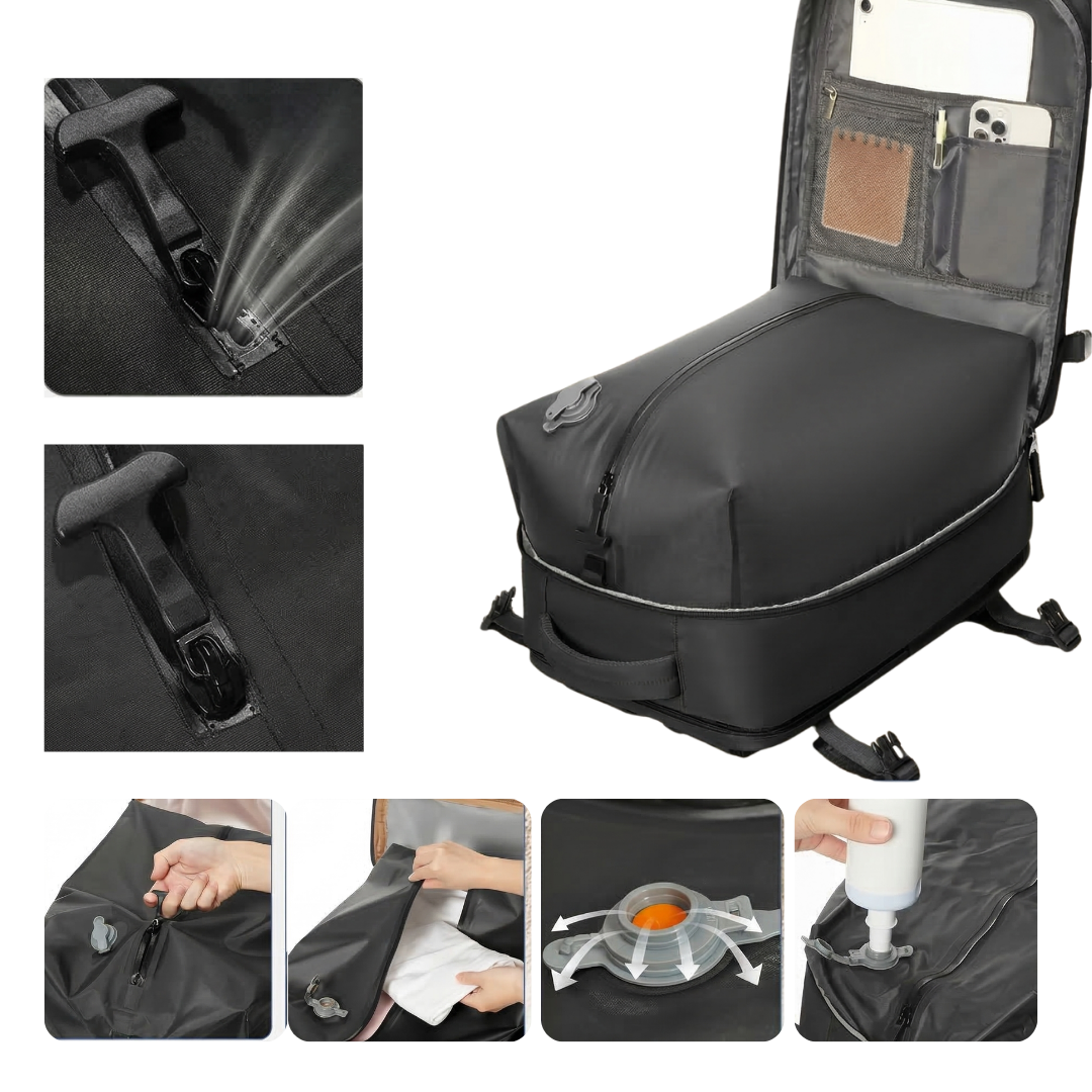 Travelminded Vacuum Rugzak™ | Neem tot 50% meer mee zonder extra bagagekosten