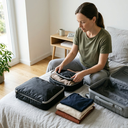 TravelMinded Reiscompressie Opbergzakken (set van 3) - De ideale set om veel mee te nemen in je bagage!
