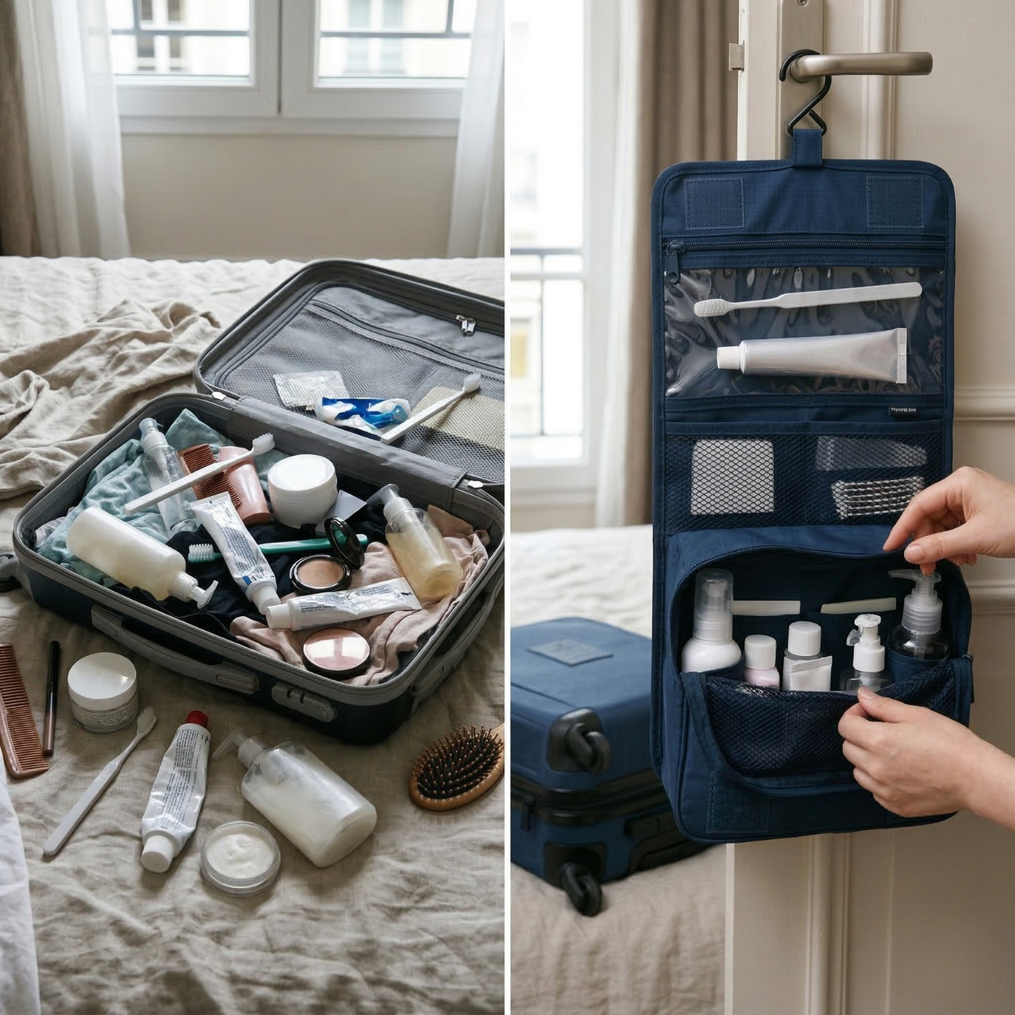 TravelMinded Toilettas met Haak - Overal Gemakkelijk Ophangen