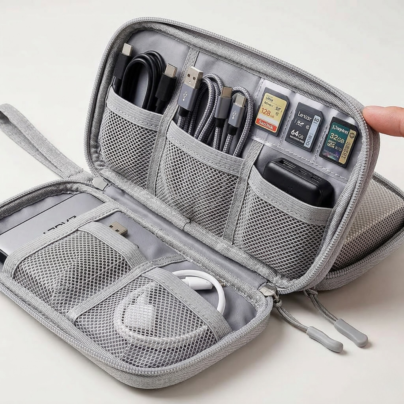 Travelminded Cable Organizer™ – Altijd je kabels perfect georganiseerd op reis