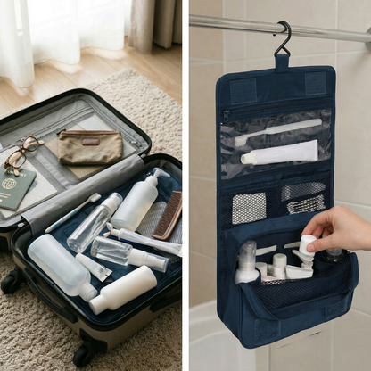 TravelMinded Toilettas met Haak - Overal Gemakkelijk Ophangen