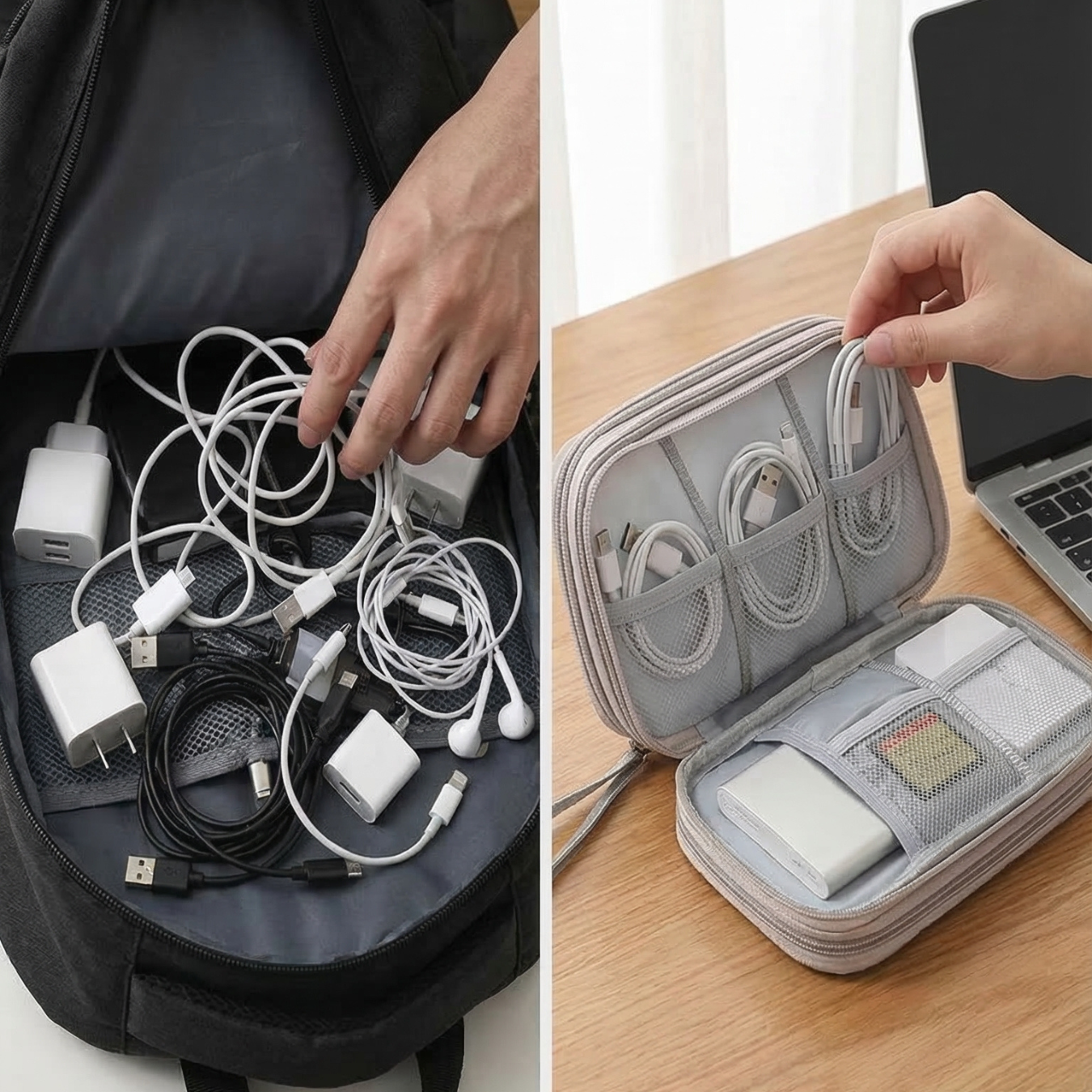 Travelminded Cable Organizer™ – Altijd je kabels perfect georganiseerd op reis
