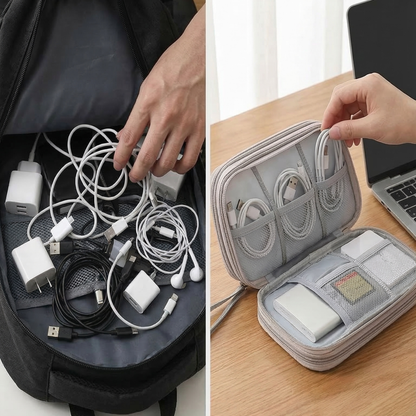 Travelminded Cable Organizer™ – Altijd je kabels perfect georganiseerd op reis